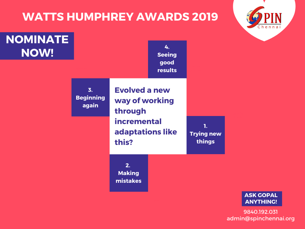 Watts Humphrey awards 2019